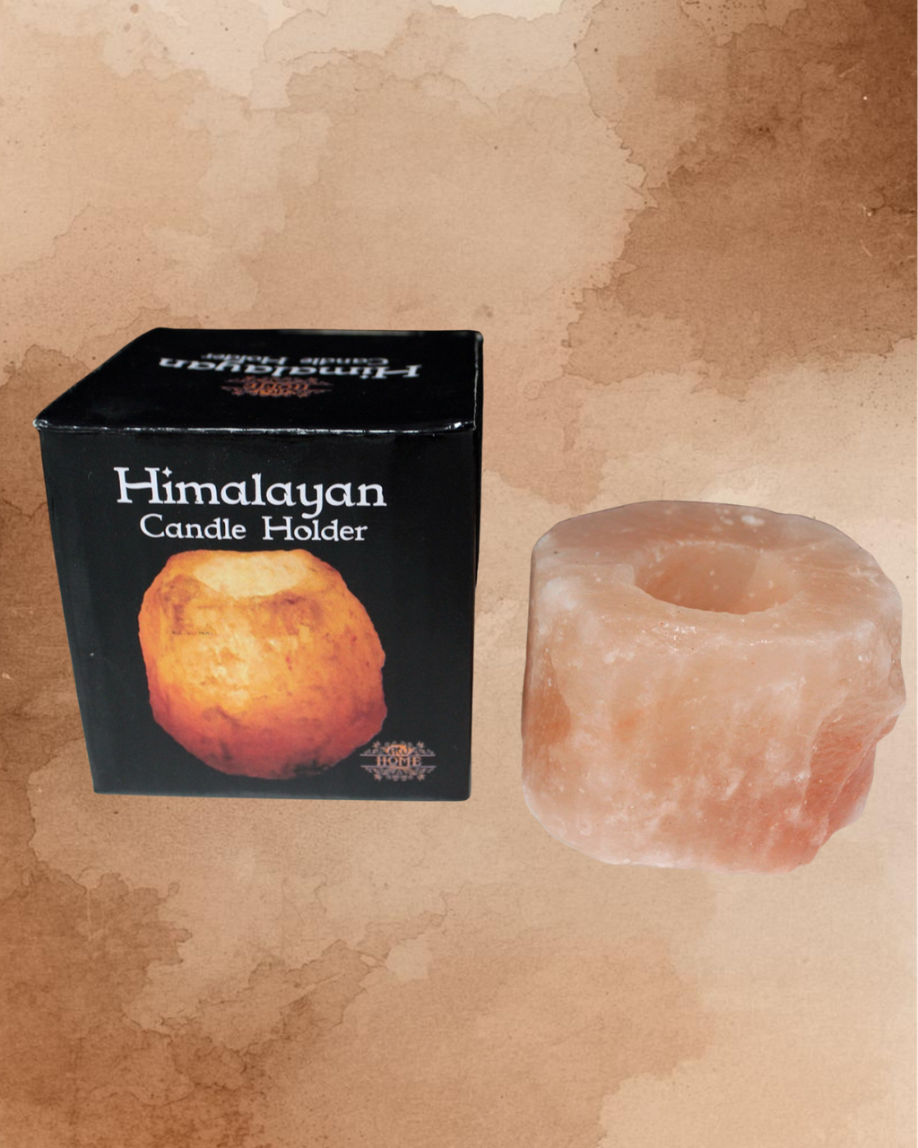 Bougeoir en sel de l'Himalaya