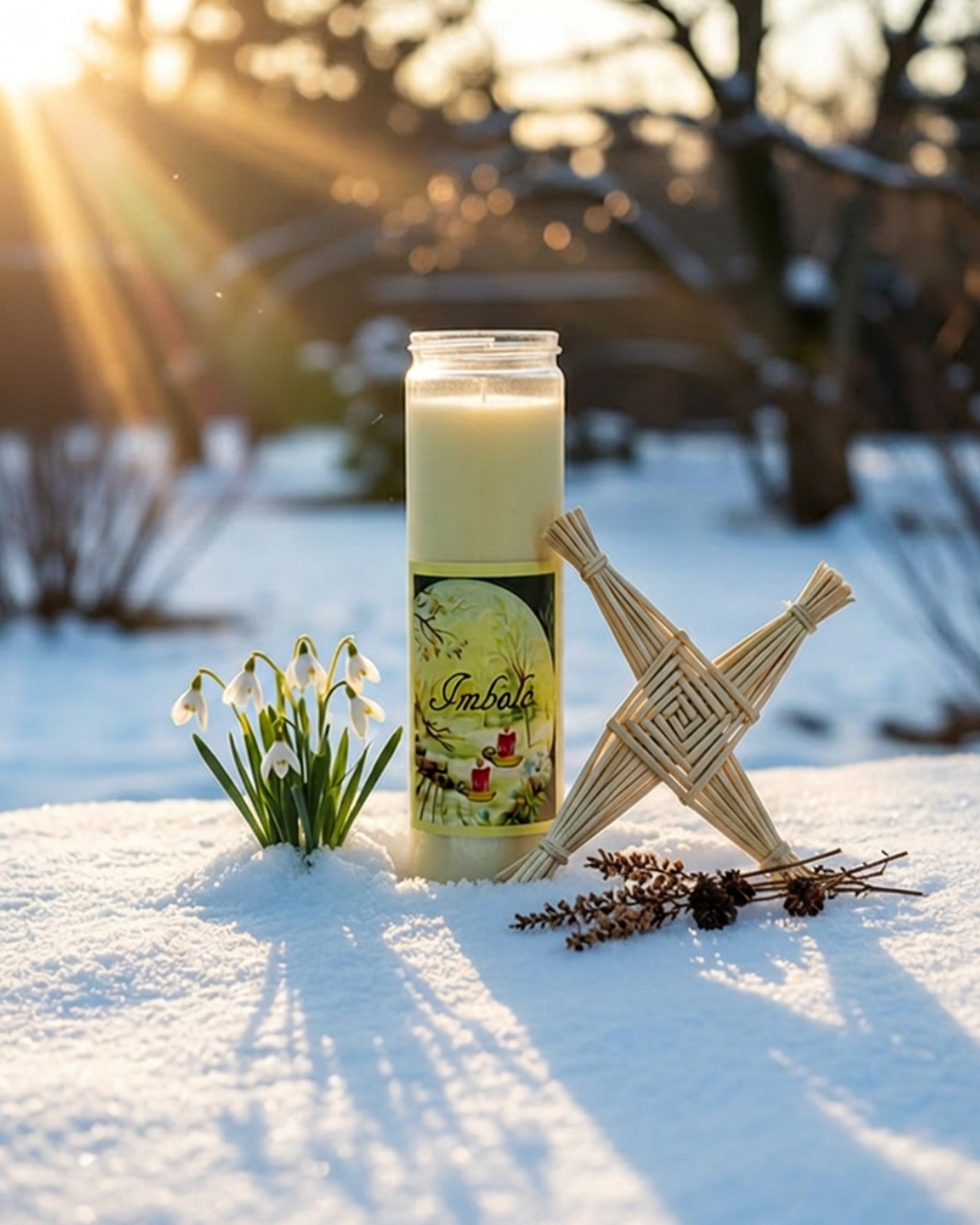 Bougie de la Roue de l'Année - Imbolc