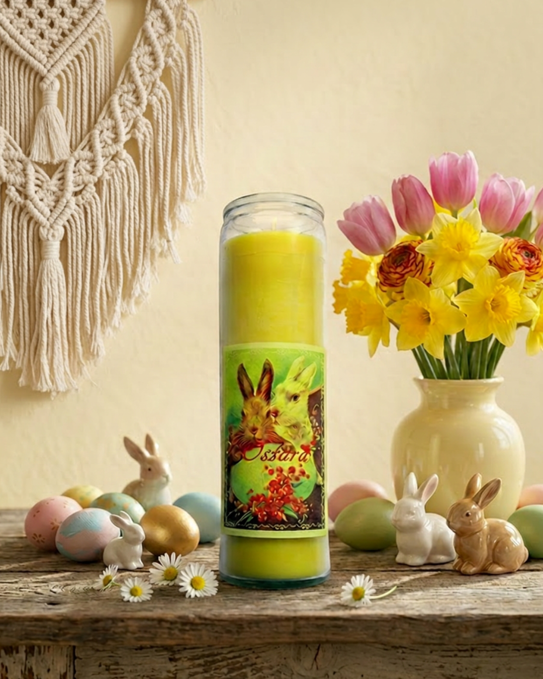 Bougie de la Roue de l'Année - Ostara