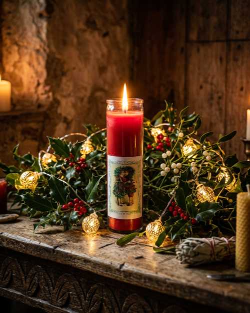 Bougie de la Roue de l'Année - Yule