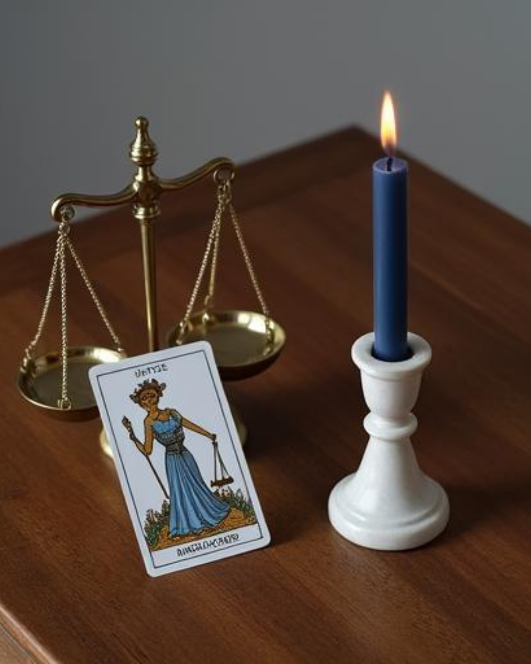 Grande bougie - Bleu foncé