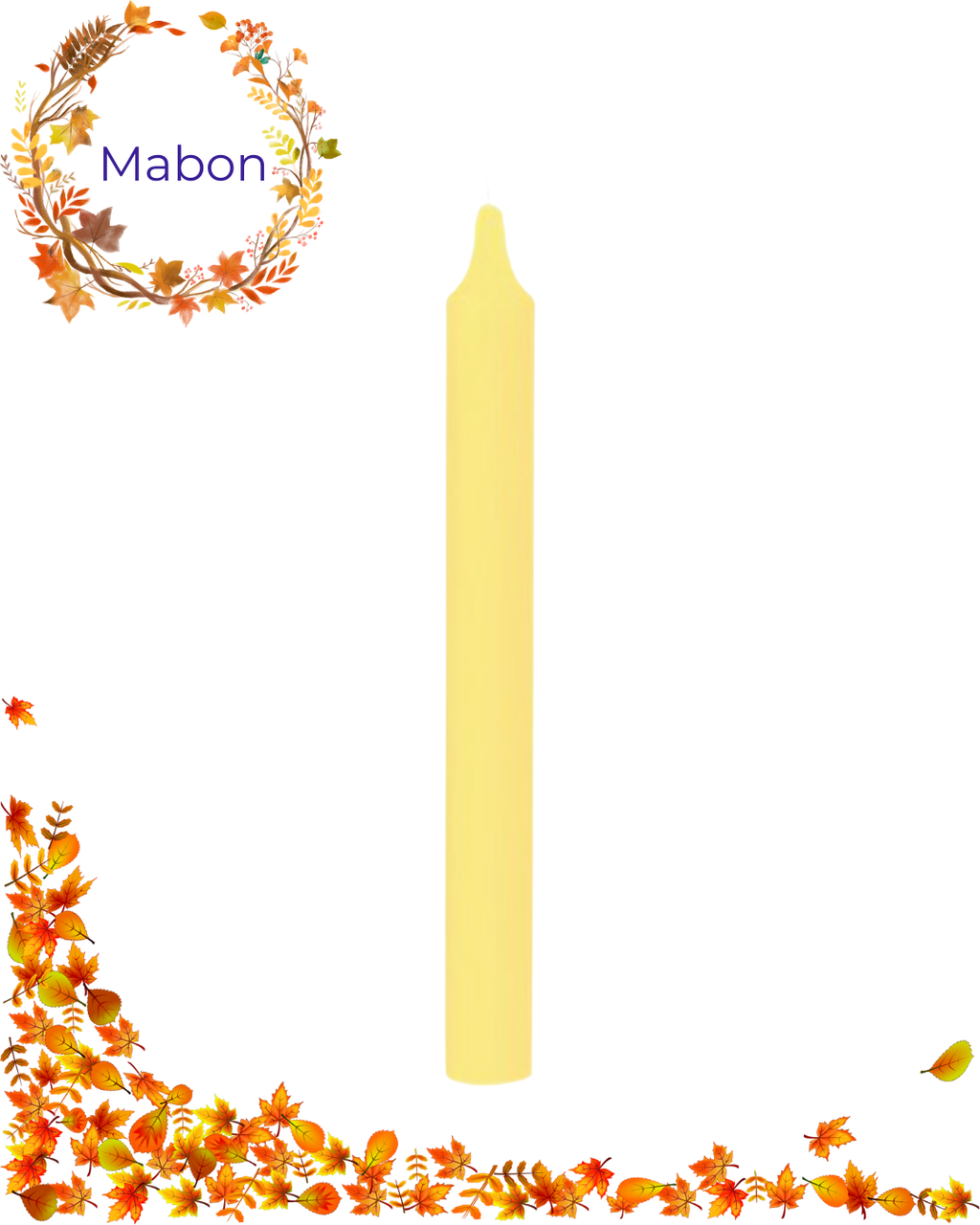Grande bougie - Jaune pâle