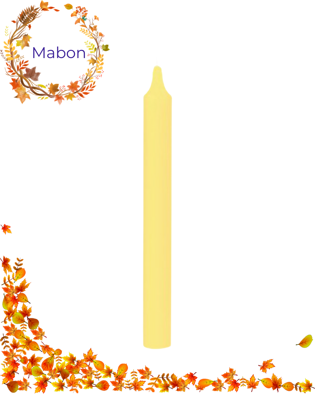 Grande bougie - Jaune pâle