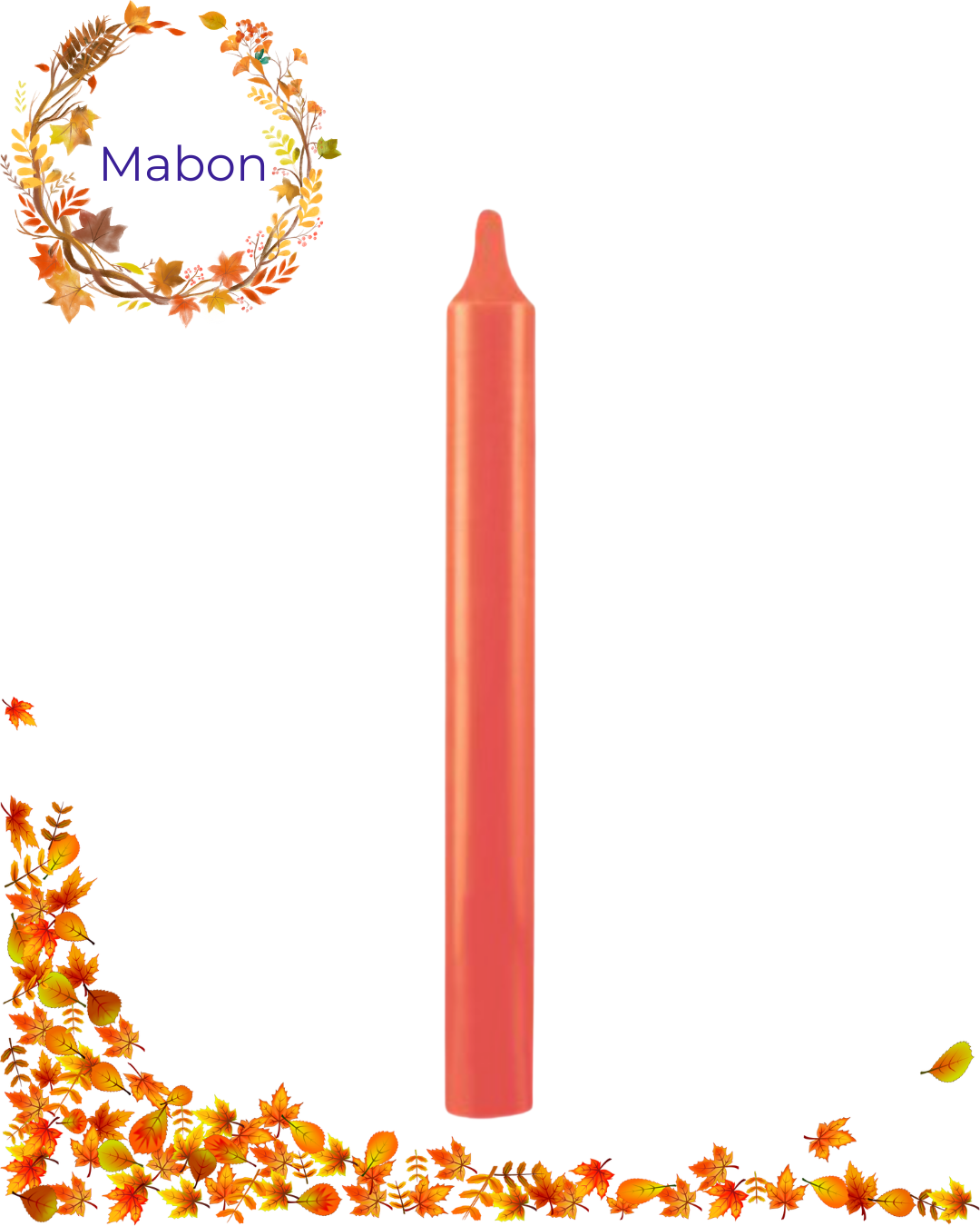 Grande bougie - Orange
