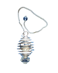 Pendule spirale avec cristal de roche