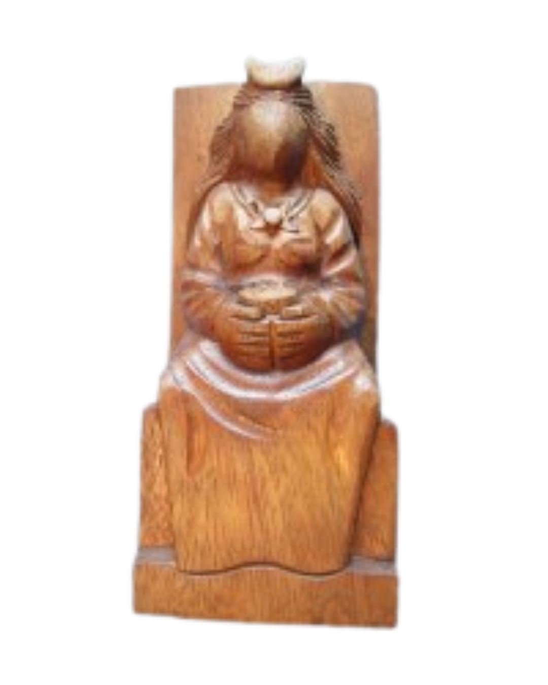 Statuette Déesse Lune - bois