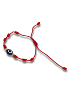 Bracelet rouge de protection 7 noeuds oeil de nazar oeil turc