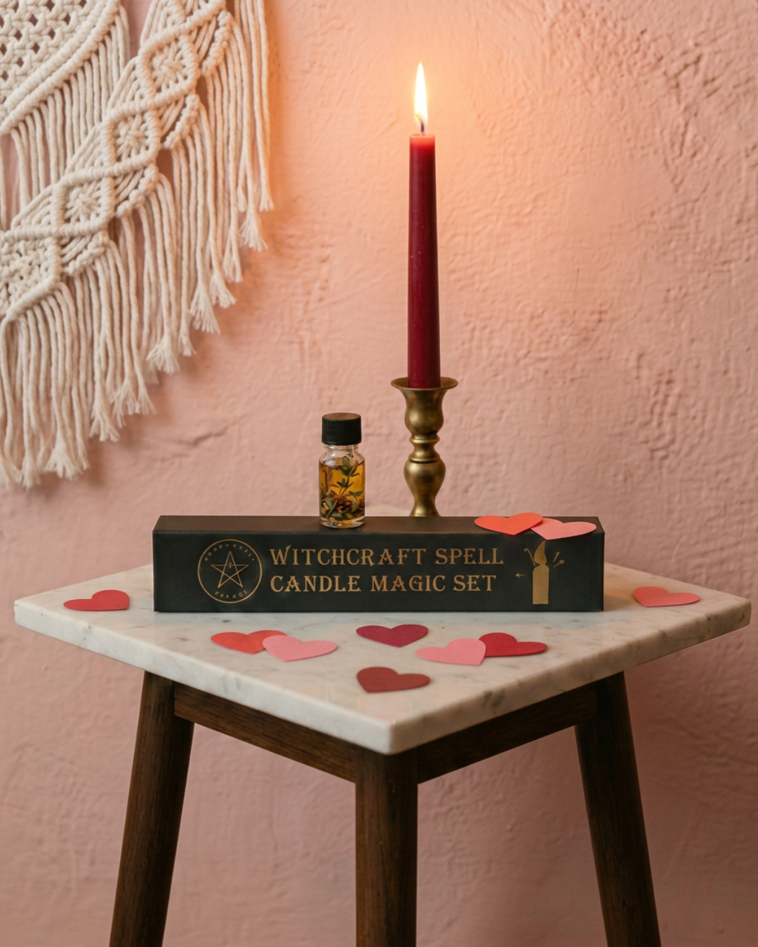 Coffret Bougie Sorcière - Amour