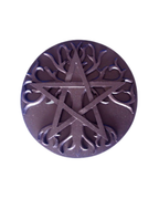 Plaque pour autel wiccan - Arbre de vie et pentacle