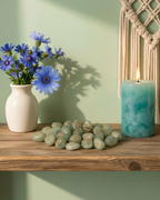 Runes nordiques en Aventurine Verte