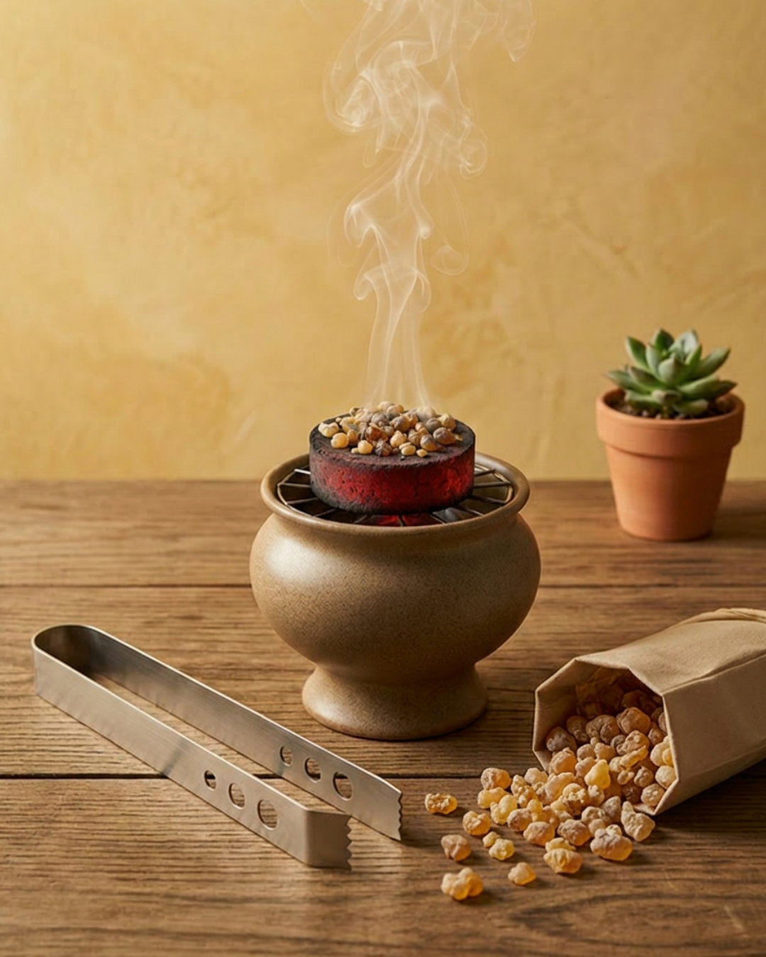 Pinces à charbon pour encens