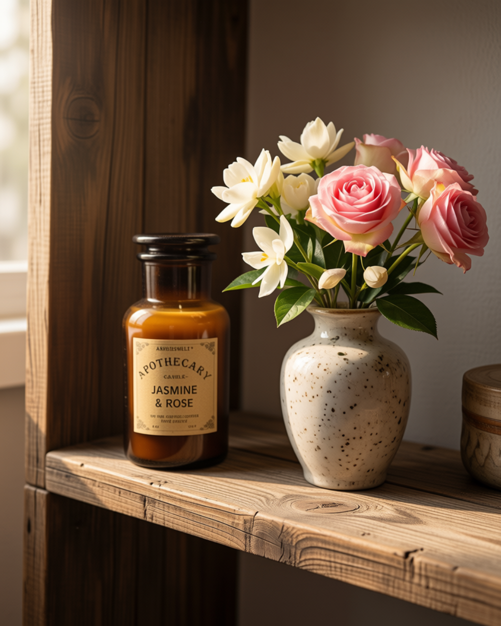 Bougie parfumée Apothecary - Jasmin et Rose