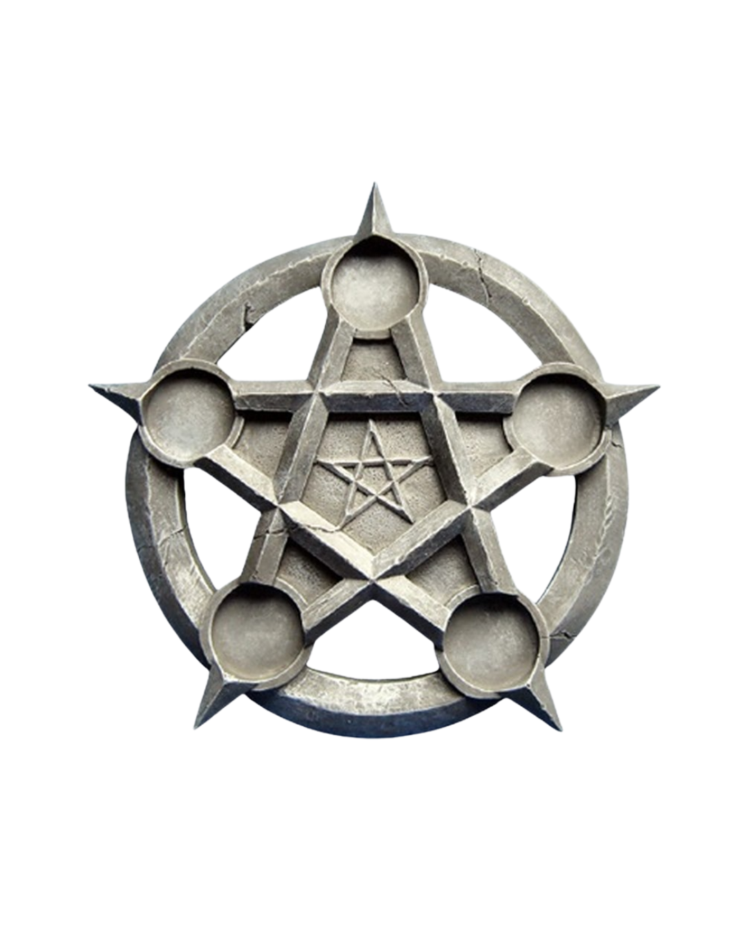 Porte-bougies pentacle