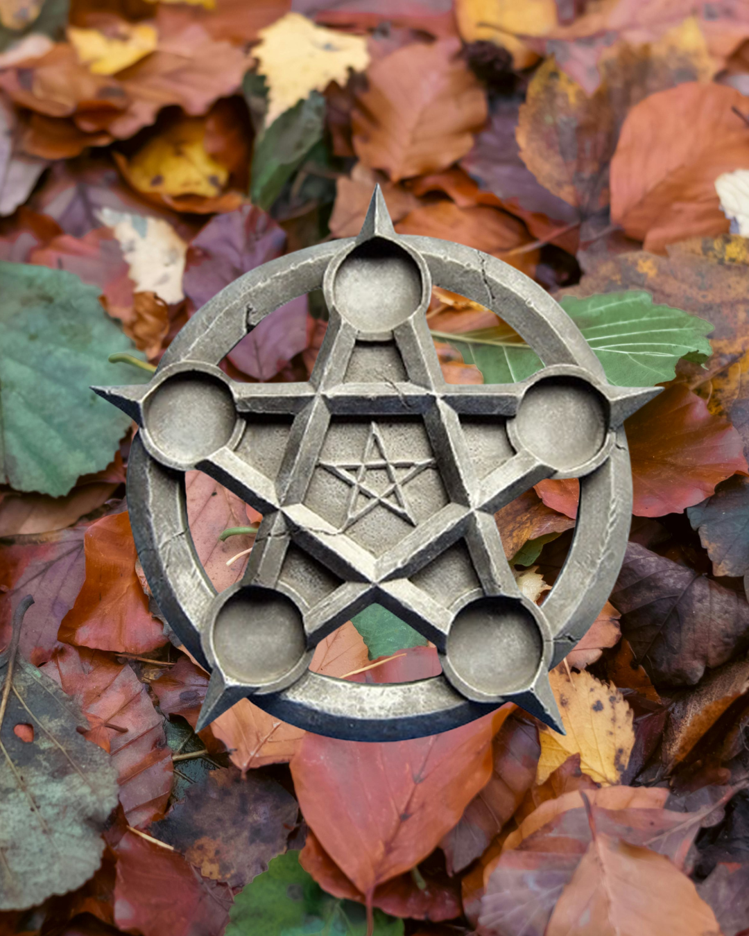 Porte-bougies pentacle