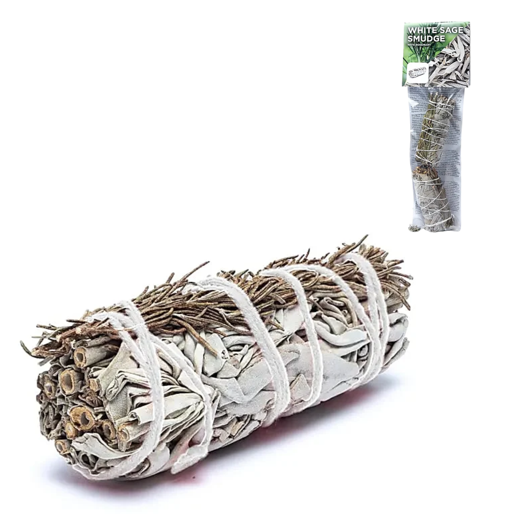 Smudges - Bâtons de Sauge Blanche & Romarin (lot de 2)