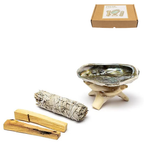 Set complet "Smudging" : Sauge Blanche, Palo Santo, Abalone et support