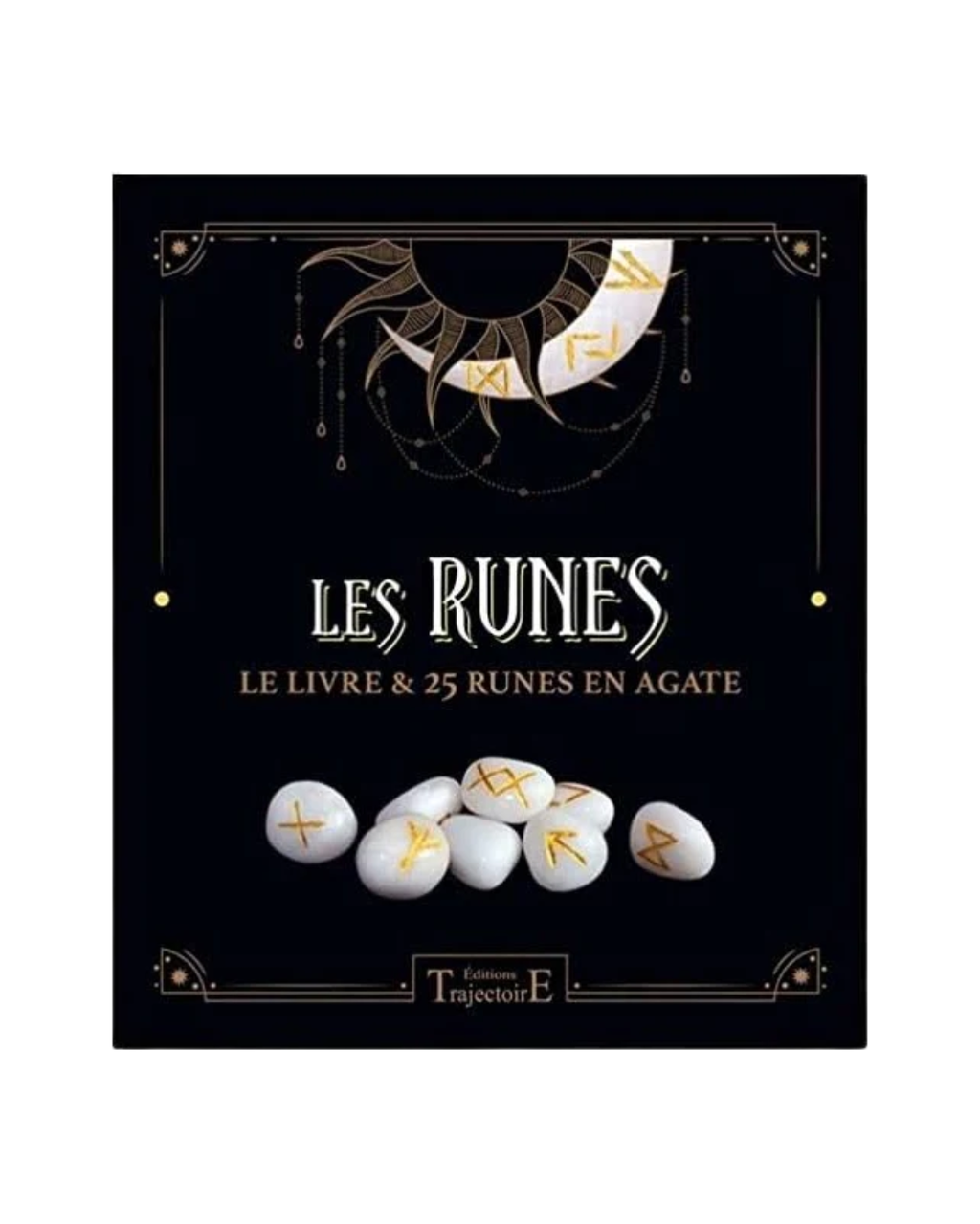Les Runes - Coffret (avec runes en agate blanche)