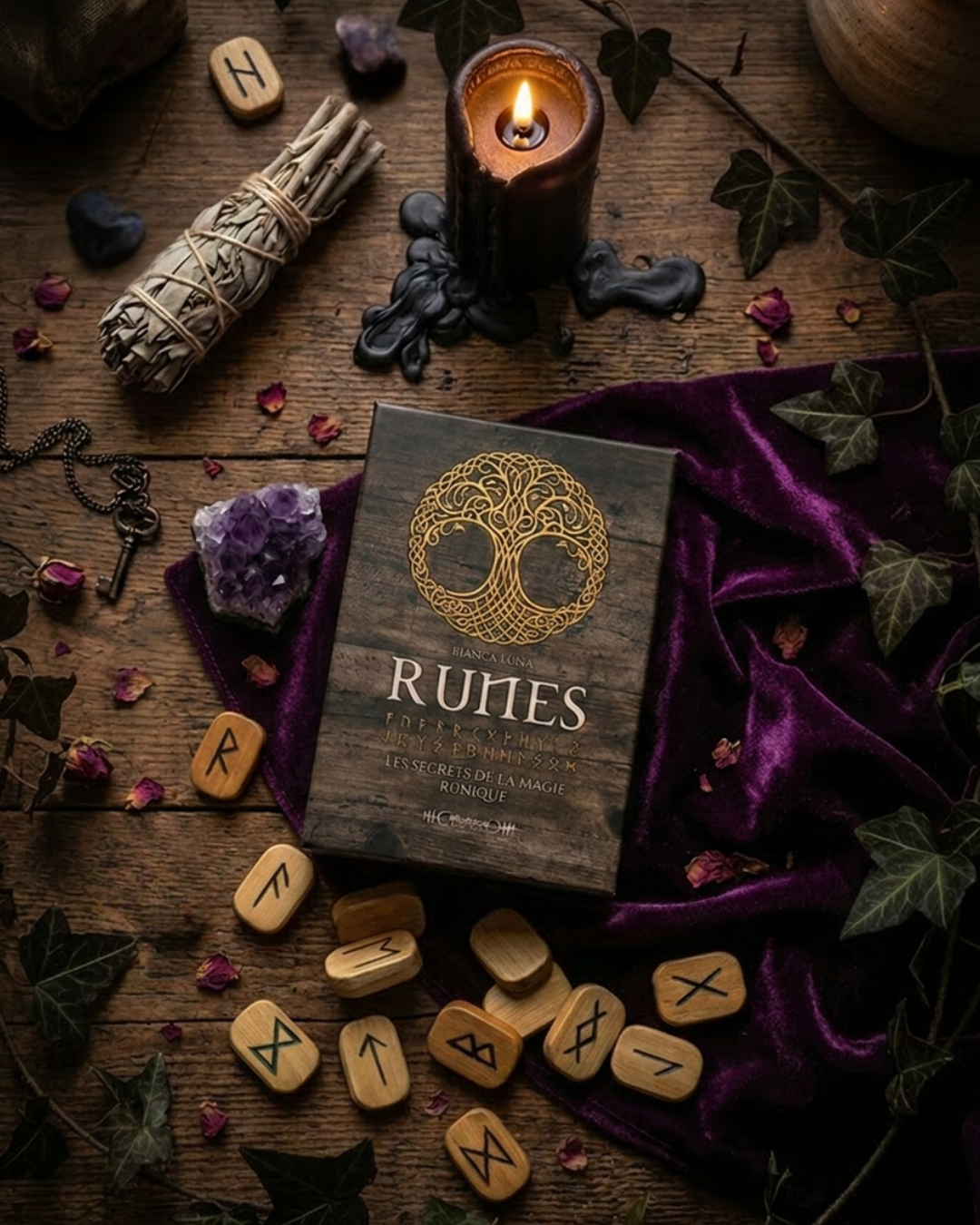 Runes - Coffret (avec runes en bois)
