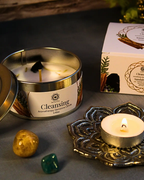 Bougie Santal & Tourmaline Noire - Nettoyage