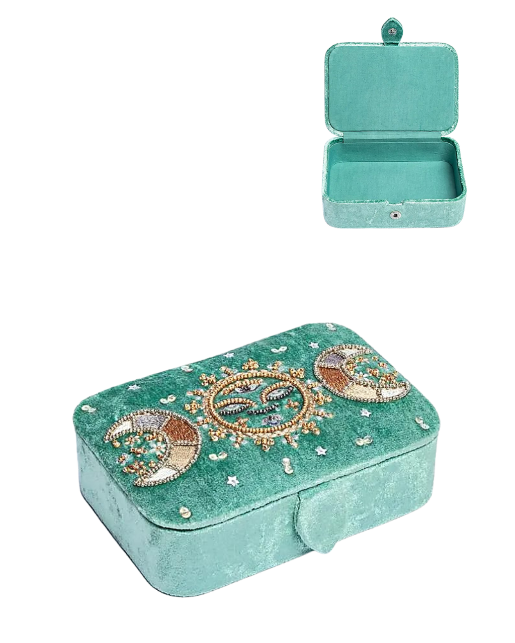 Coffret pour Tarots & Bijoux - Vert Menthe