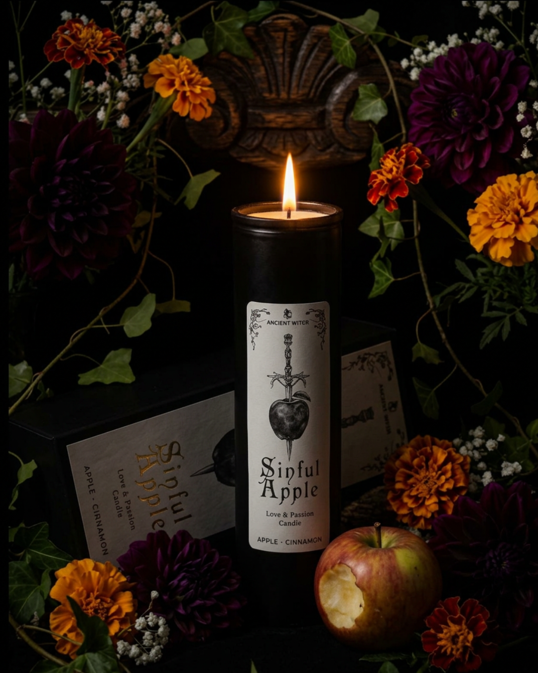Bougie Sorcière de Manifestation - Pomme du Péché
