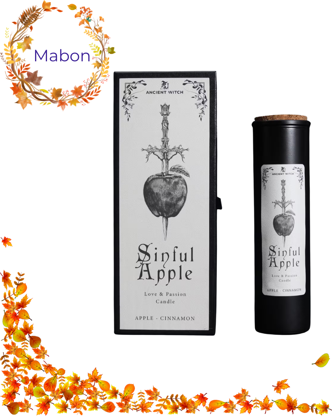 Bougie Sorcière de Manifestation - Pomme du Péché