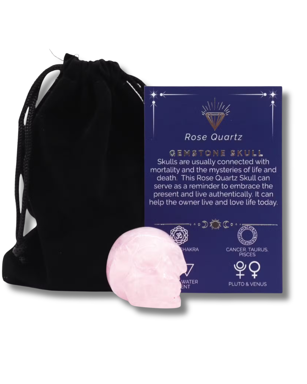 Petit crâne - Quartz Rose