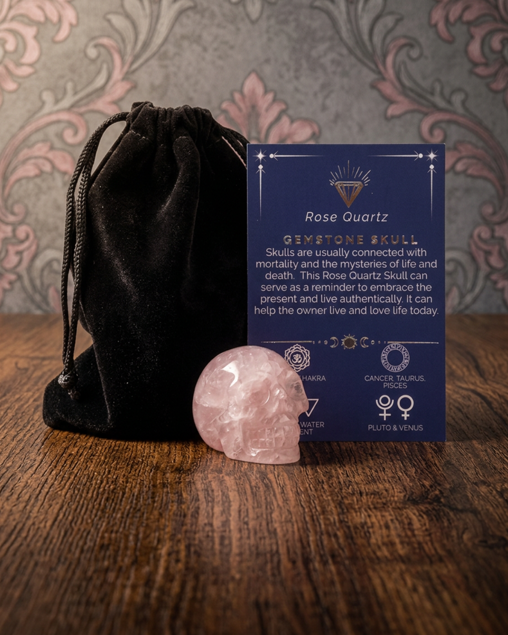 Petit crâne - Quartz Rose