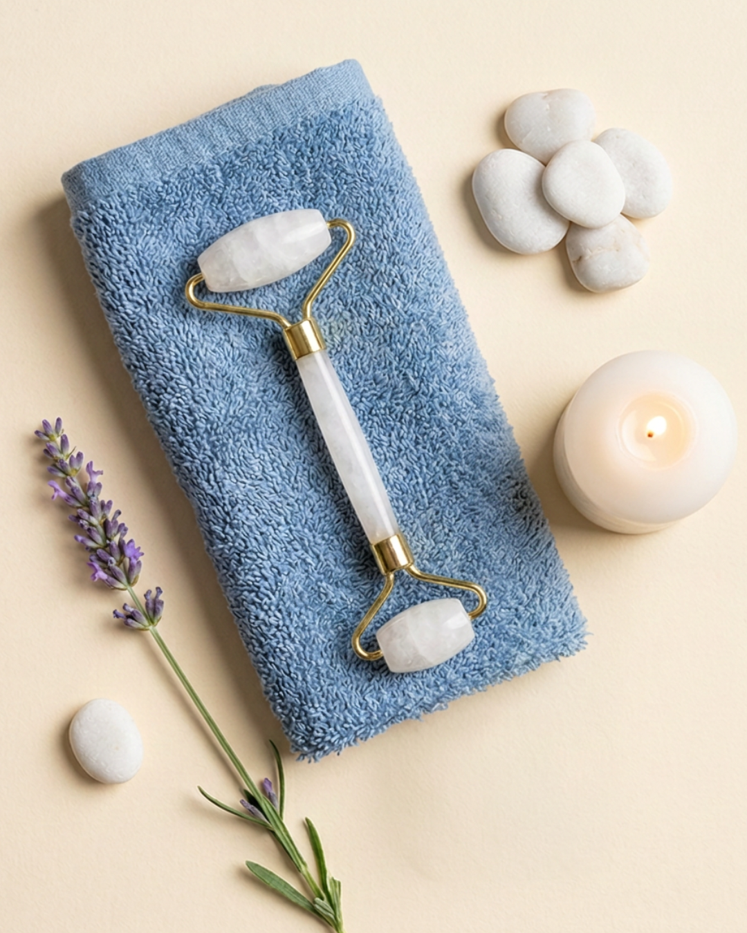 Rouleau de massage - Cristal de Roche