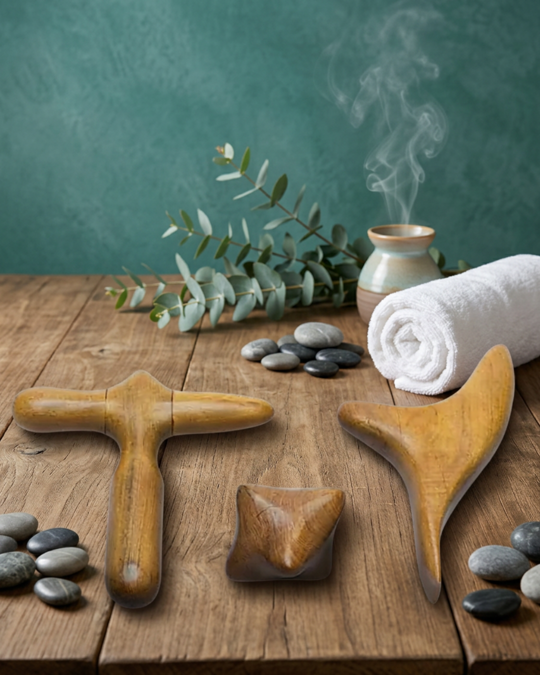 Set de massage en Bois de Santal