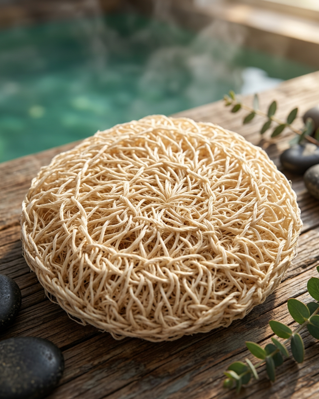 Gant (coussin) exfoliant en Sisal