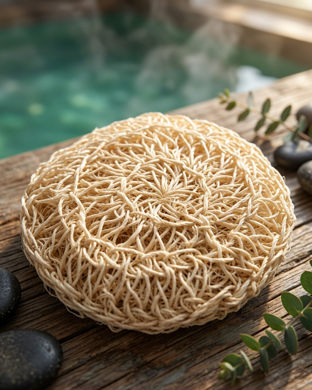 Gant (coussin) exfoliant en Sisal
