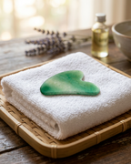 Gua Sha - pierre de massage en Aventurine Verte