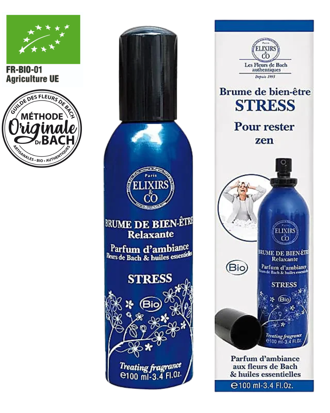 Brume de Bien-Être Fleurs de Bach 100 ml - Stress