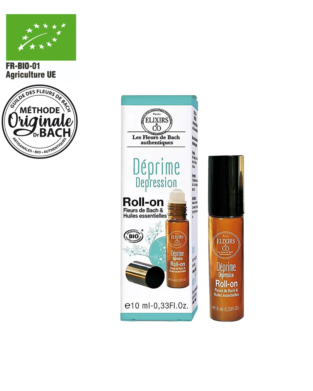 Roll-on Fleurs de Bach & Huiles Essentielles - Déprime