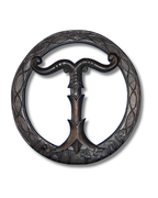 Relief mural Irminsul sculpté en bois