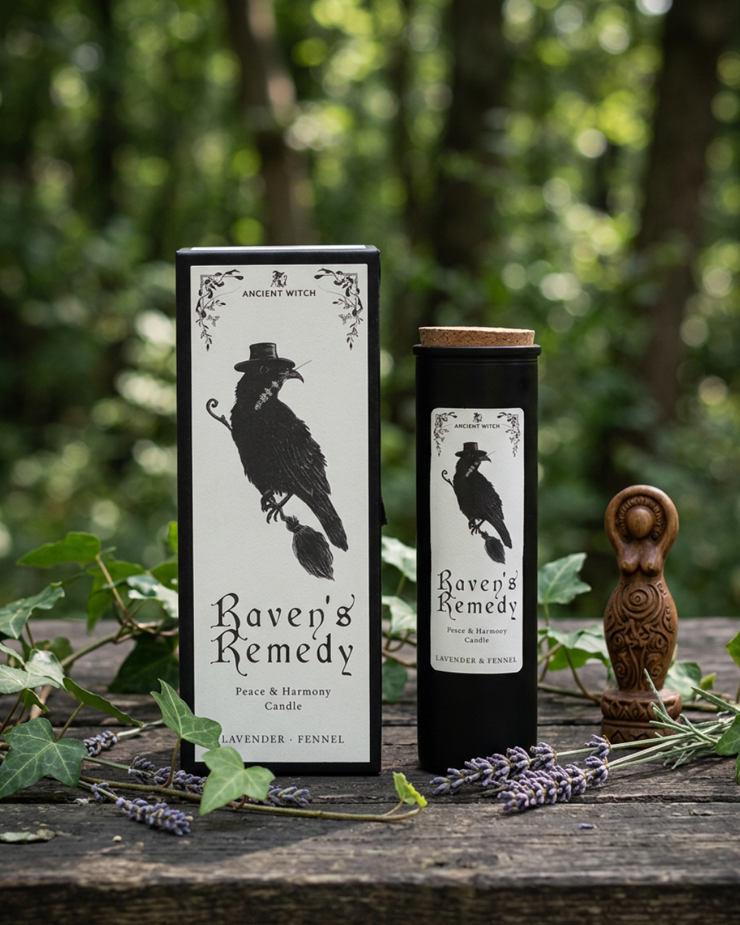 Bougie Sorcière de Manifestation - Elixir du Corbeau