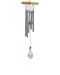 Carillon à vent 5 tubes métal bois cristal