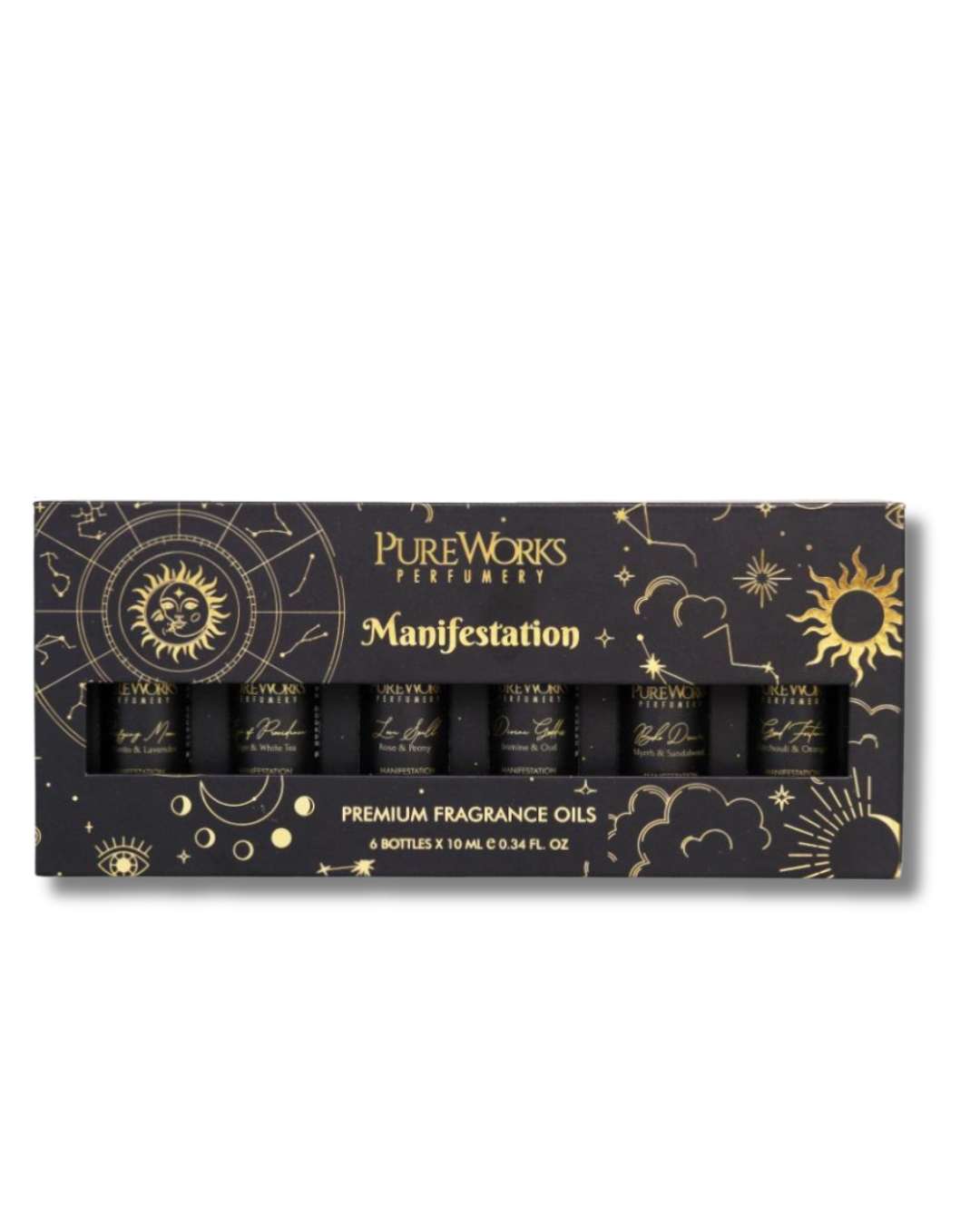 Coffret Manifestation 6 huiles ésotériques Pure Works