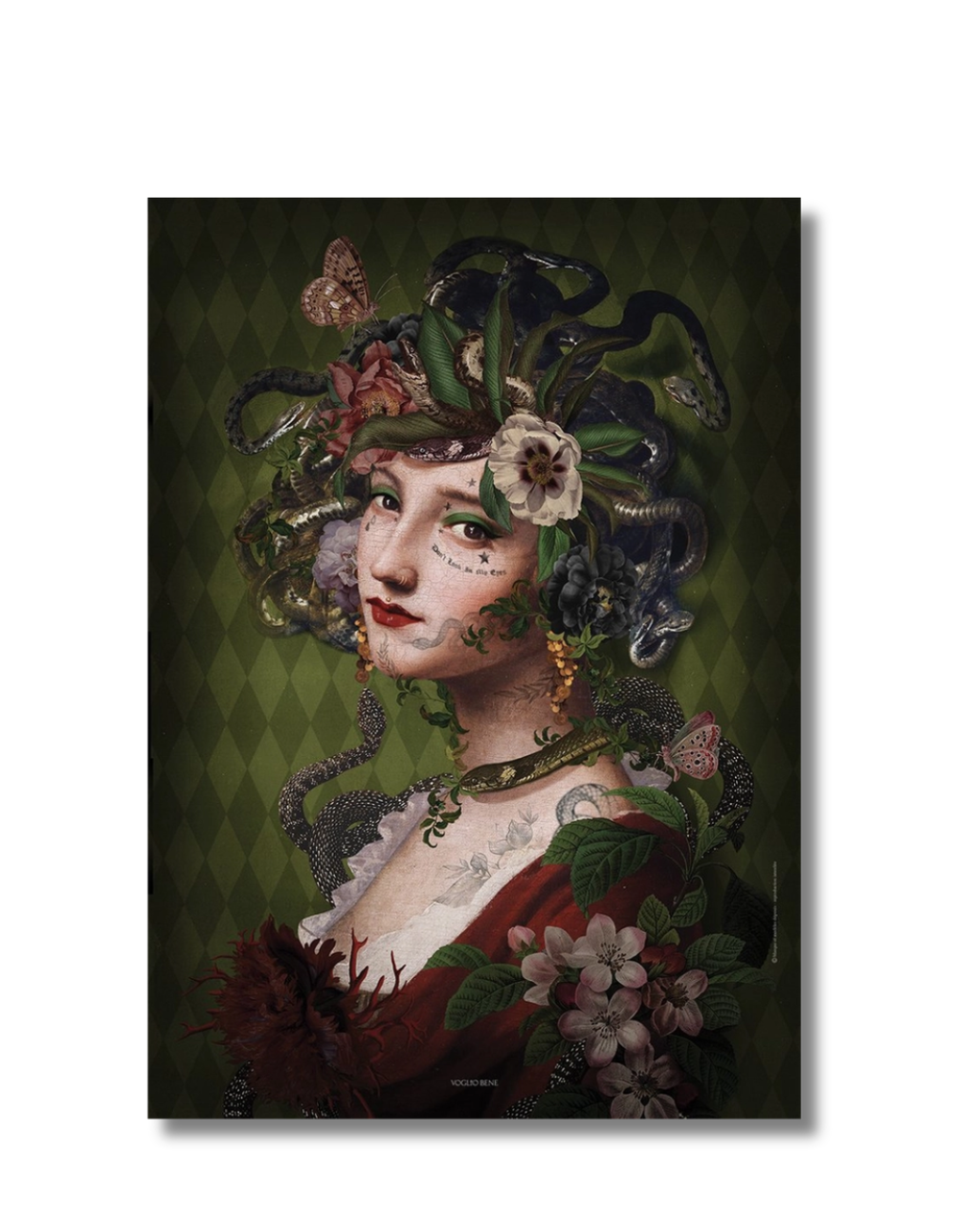 Superbe affiche A4 Medusa Méduse de Voglio Bene