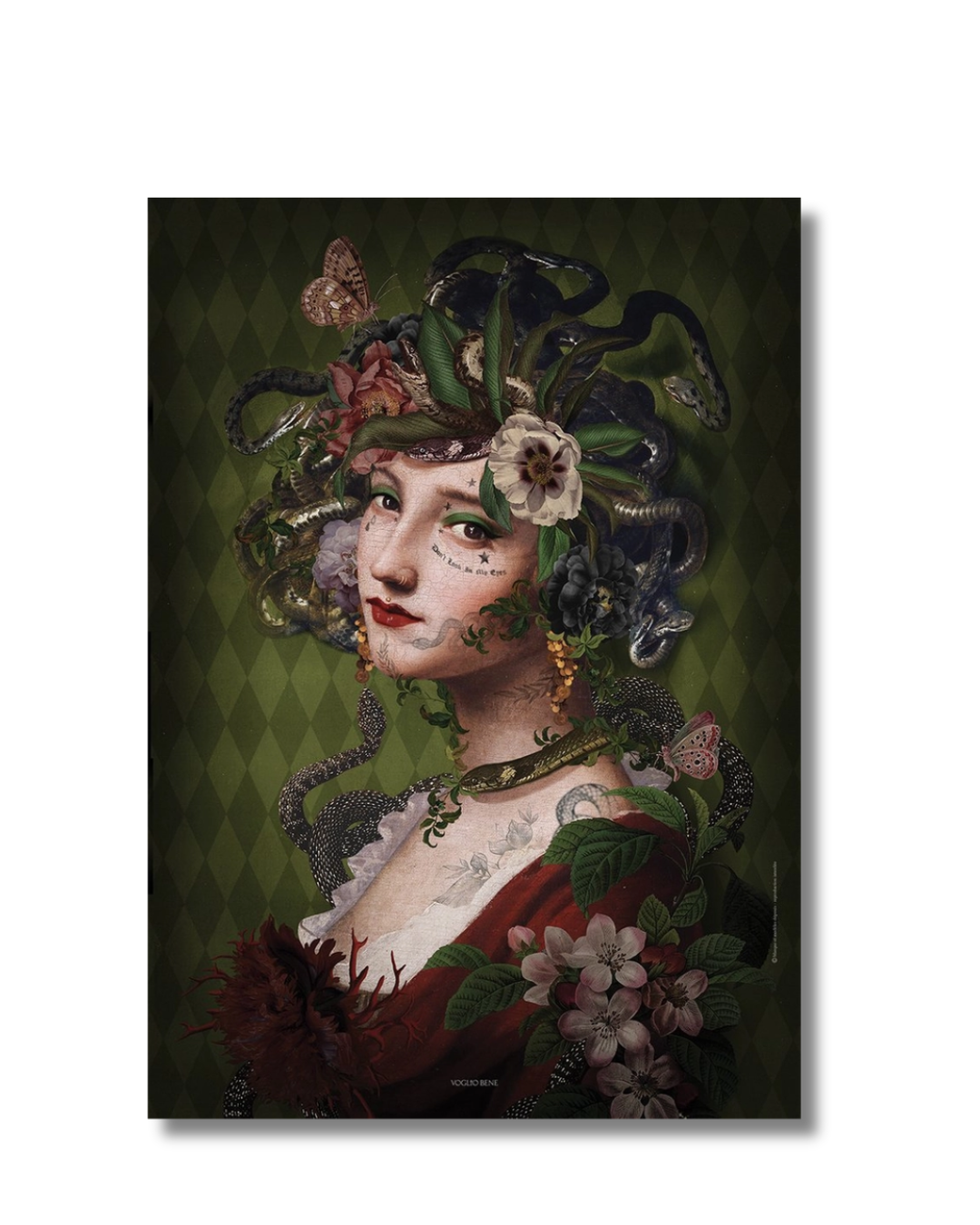 Superbe affiche A4 Medusa Méduse de Voglio Bene