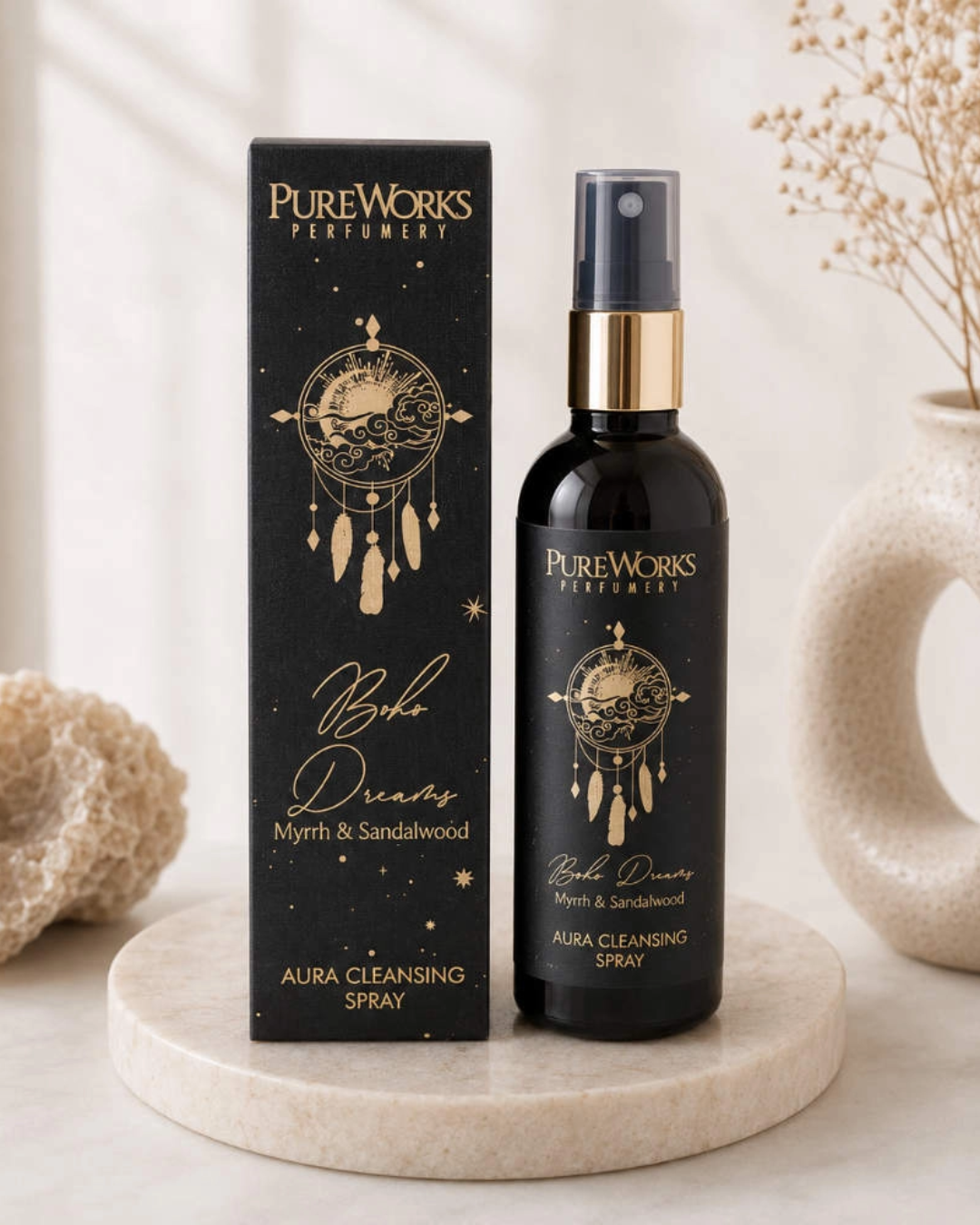 Brume Purificatrice d'Aura - "Boho Dreams" - Myrrhe & Santal