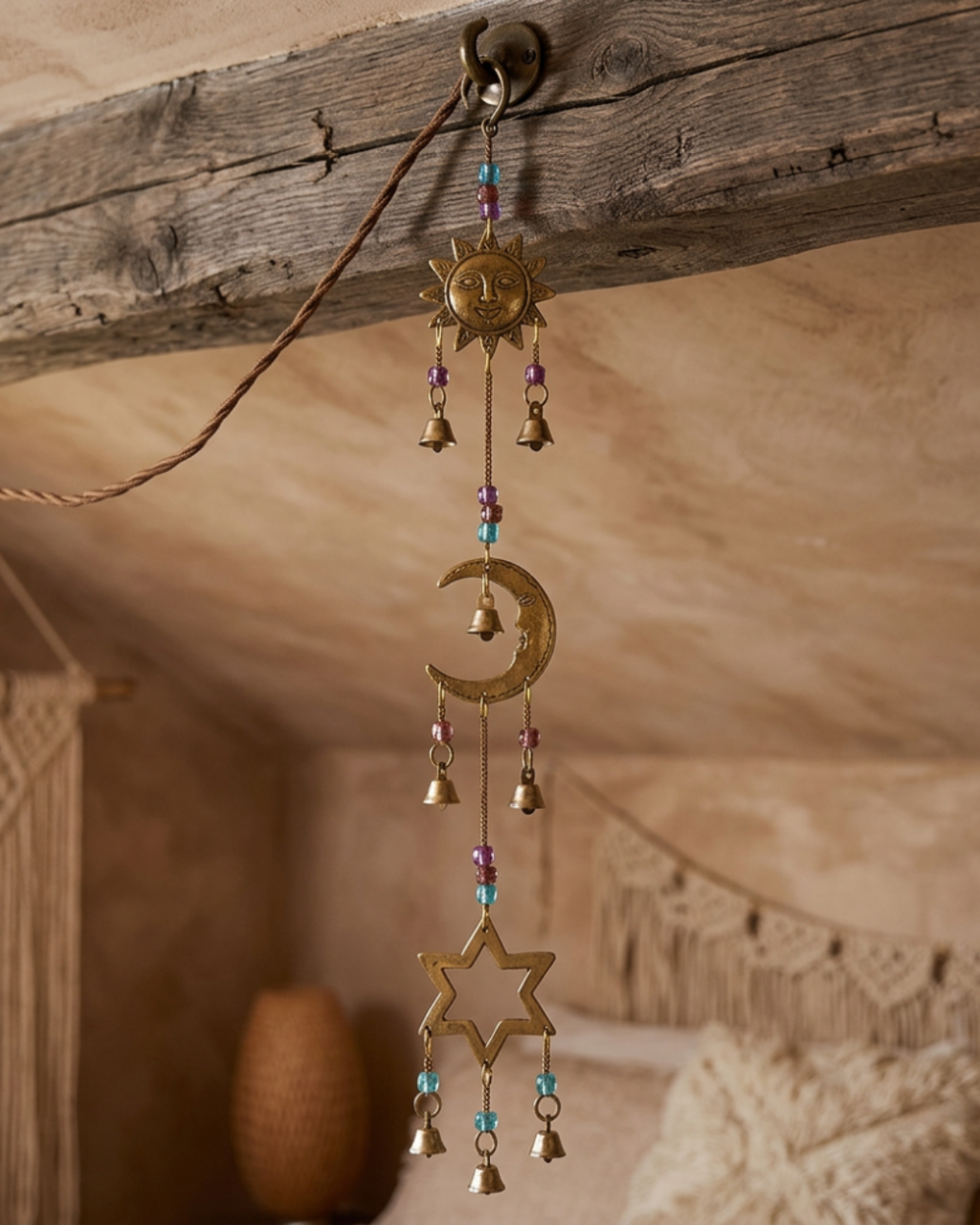 carillon laiton soleil lune étoile commerce équitable
